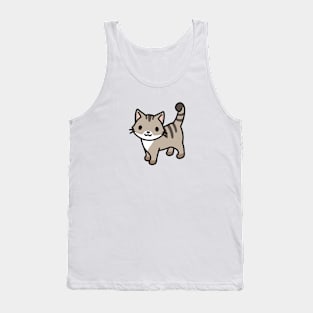 Grey Tabby Cat Tank Top